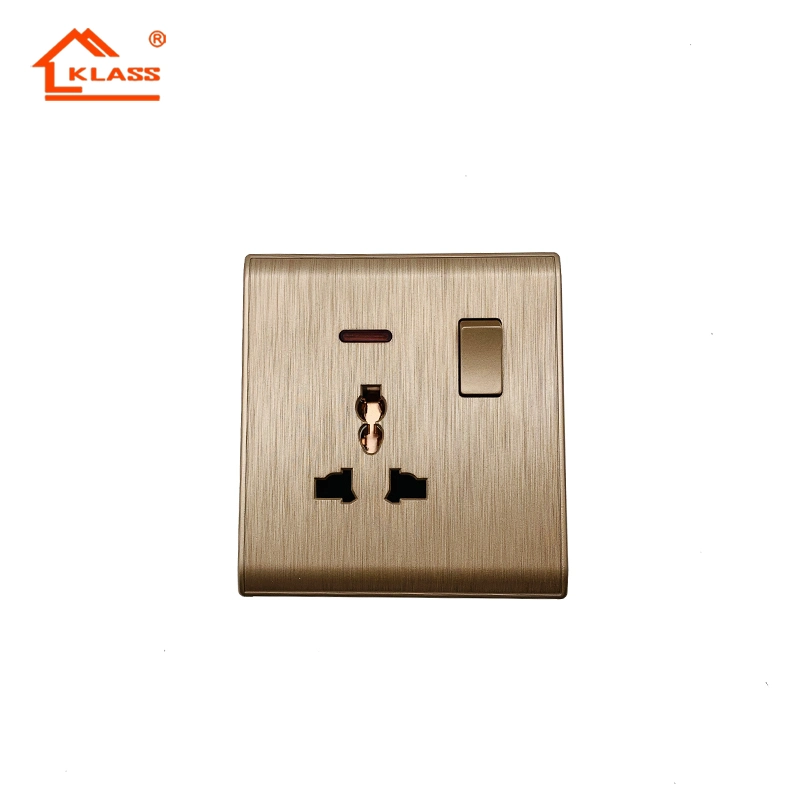 Fashion Design Kitchen Switch Socket with Indicator for Bangladesh for Indoor Use