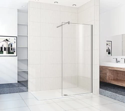 Salle de bains porte de douche sur pied baignoire sur pied porte en verre