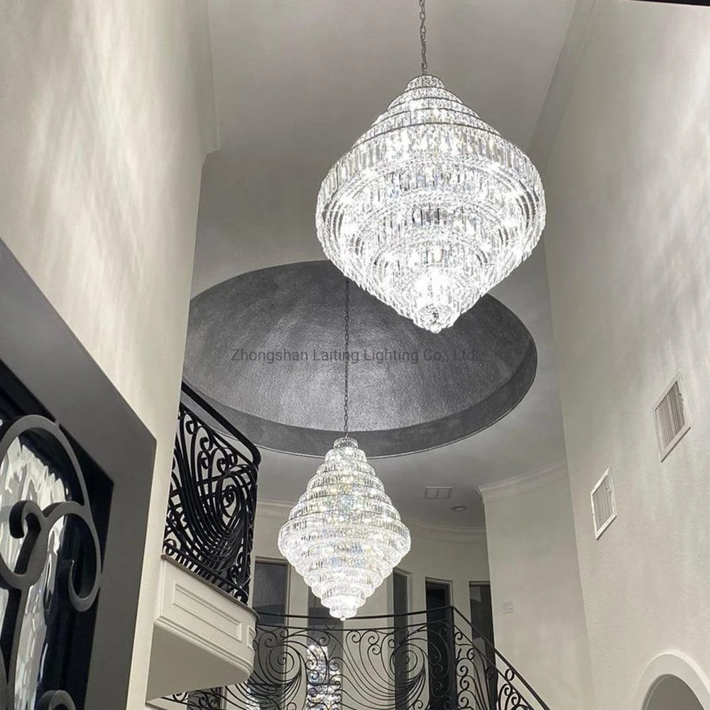 Europäische hängende Kristall Kronleuchter für Wohnzimmer Anhänger Licht Leuchtend Lampe Dekorative Innenbeleuchtung