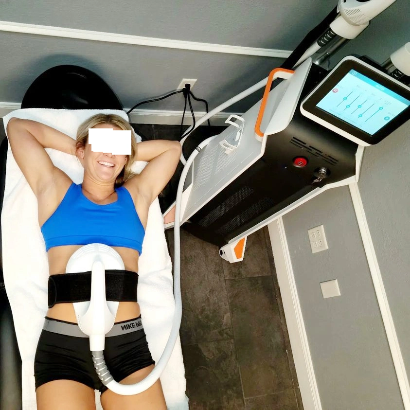 Estimulador muscular electrónico EMS Entrenamiento EMS Sculpting Muscle Stimulator cuerpo Adelgazamiento de la máquina de belleza