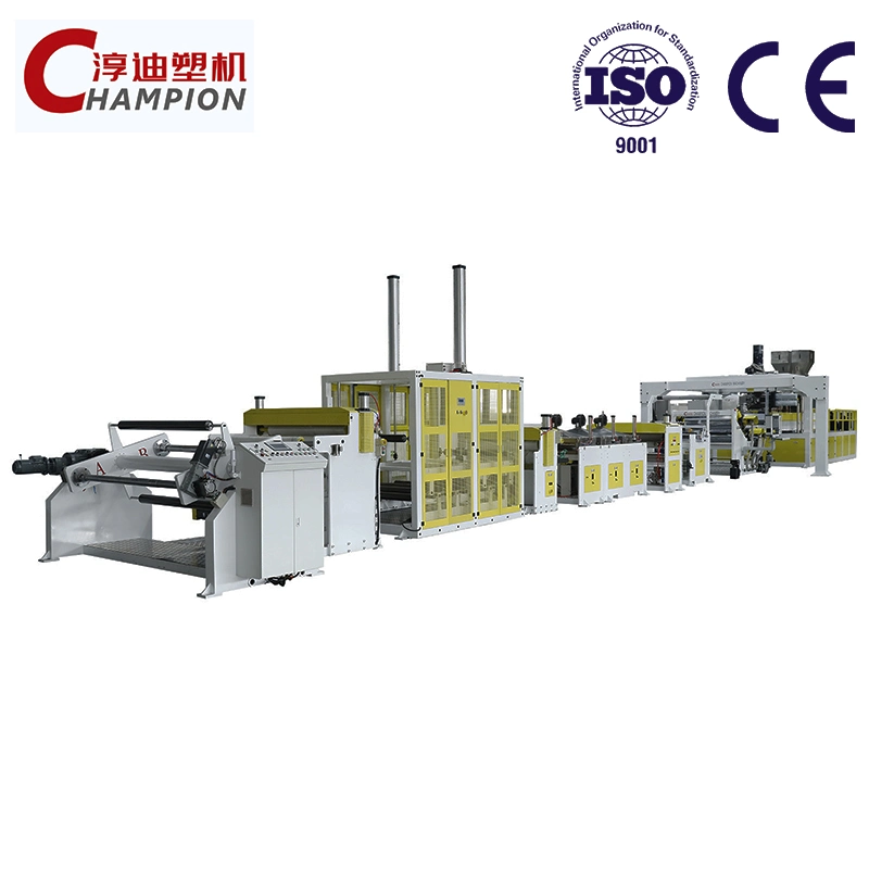 Champion Plastic Extruder Machine For PET/PLA/PP/PE/PS/PC Sheet/Plate Film Thermoforming Extrusion Machine/Plastic Bottle Sheet Making Machine