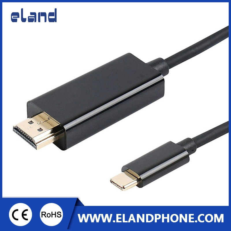 كبل USB 3.1 من النوع C إلى HDMI 4K لجهاز 2016 MacBook PRO/2015 MacBook/Chromebook، إلخ
