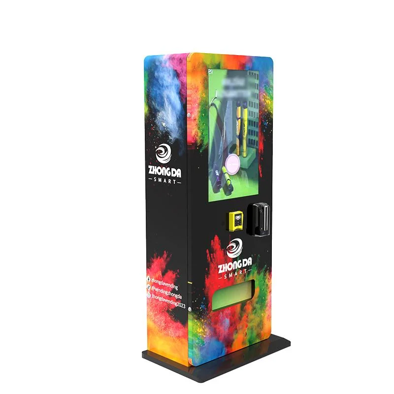 High Tech Age Verification Reader of ID Card Vape Free Stand Vending Machine