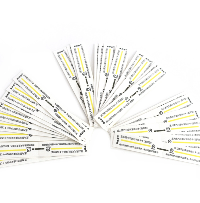 Autoclave Steam Chemical Sterilization Indicator Strips and Card