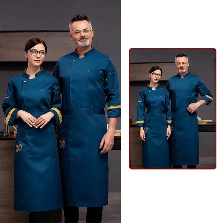 Wholesale/Supplier Custom Latest Designs Chef Works Uniform Set with Apron Chef Uniform for Women and Men