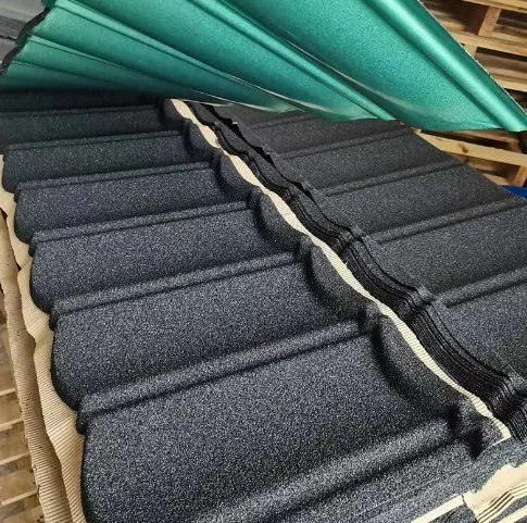 Ghana Corrugated Steel Sheet Color Stone Coated Metal Roof Tiles with Low Price