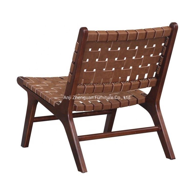 Outdoor Furniture Faux Leather Accent Chairs Patio & Balcony Woven Chair