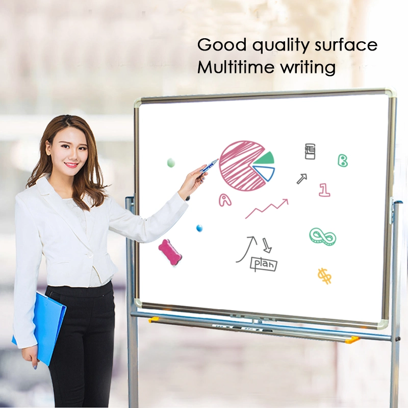 Foska Double Side Fancy Movable Stand White Writing Board