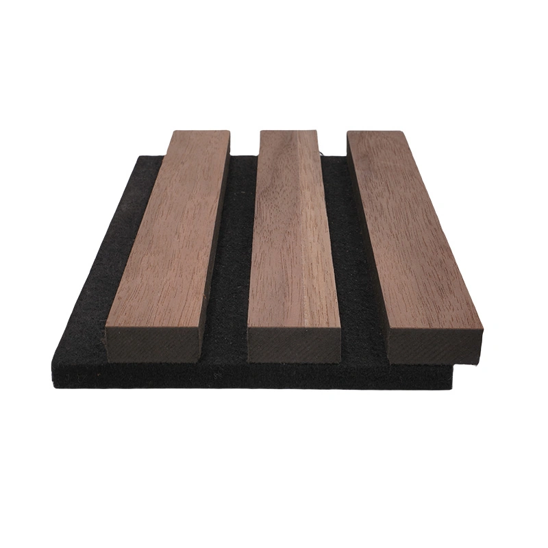 Construction Material Sound Diffuser KTV Slat Wood Acoustic Wall Panel