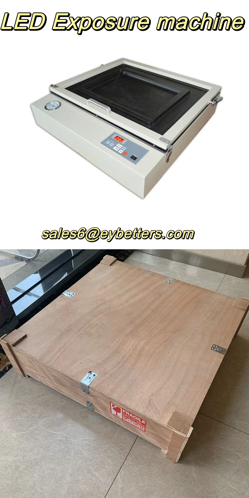 High Efficiency 20"X24" Table Top Precise Vacuum UV LED Light Screen Printing Film Exposure Machine Unit Equipment