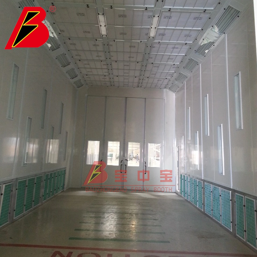 Big Truck Industrial Spray Booth 18m X 5m X 5m Auto Painting Equipment