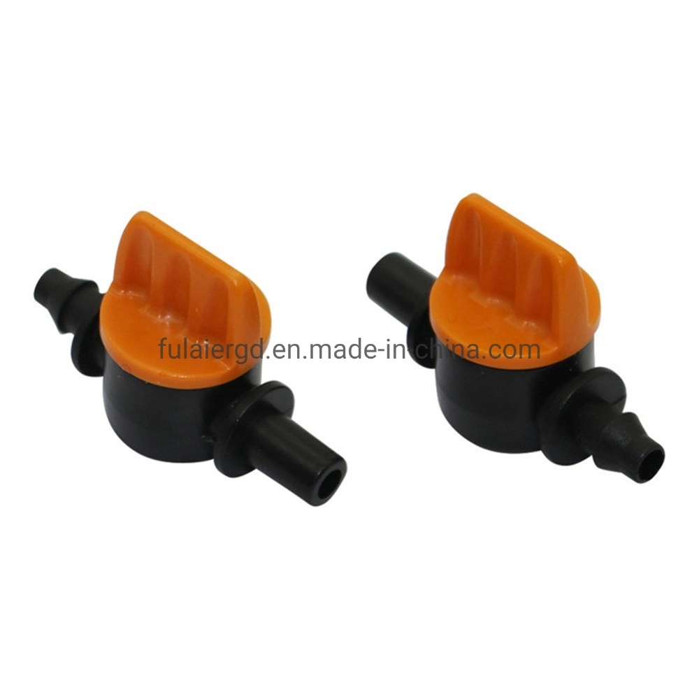 6 mm to 1/4 Inch Mini Valve Garden Irrigation Barbed Water Flow Control Valve 4/7mm Water Valve Controller