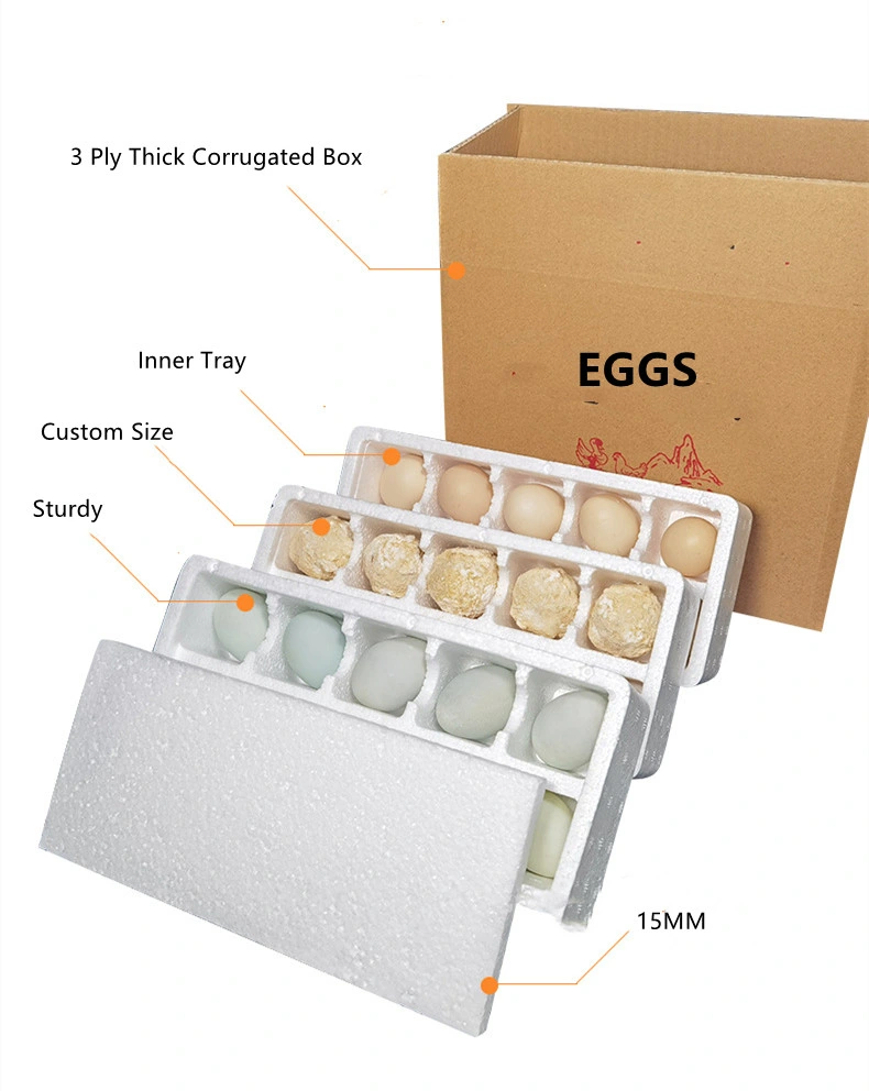 Wholesale/Supplier Bespoke Eggs Box Foldable Corrugated Packaging Boxes Carton Box for Egg Tart