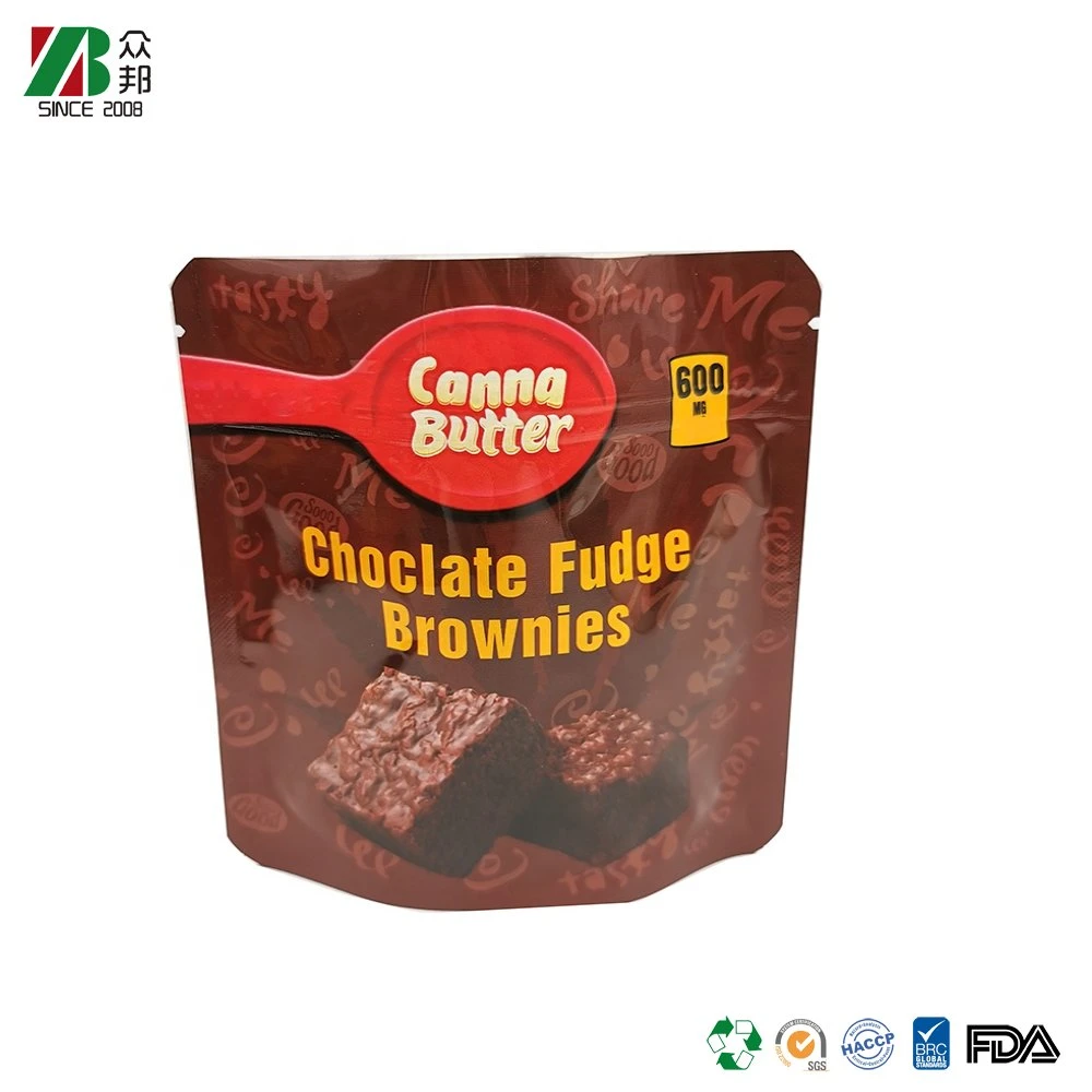 Custom Laminated Printing Aluminum Foil Edible Packaging Chocolate Cookies Plastic Food Doypack