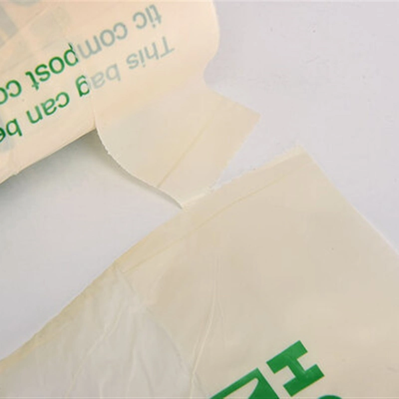 Compostable biodegradables de almidón de maíz bolsas de basura para bolsas de basura