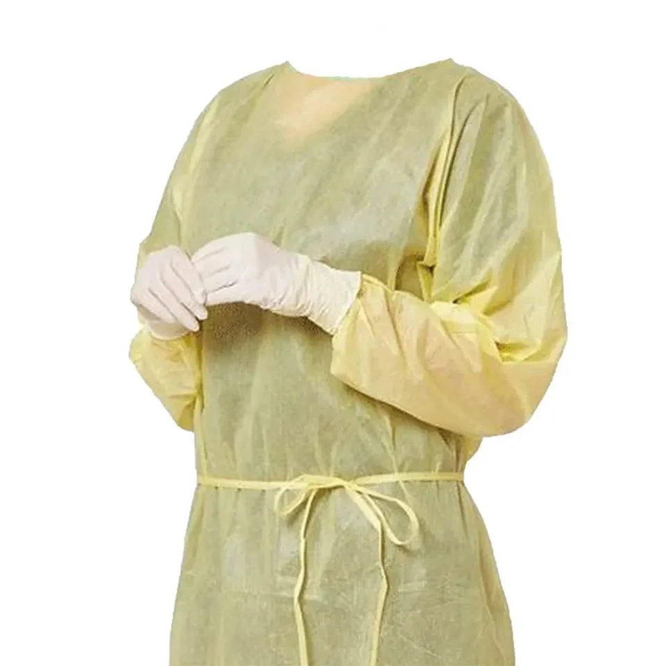 Disposable Non-Woven Protective Isolation Gown PPE Medical Surgical Gown