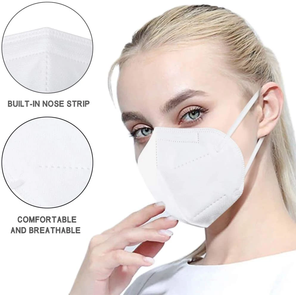 5-Ply masque poussière avec bas prix Perfect jetable poussière Masque facial de bouche KN95