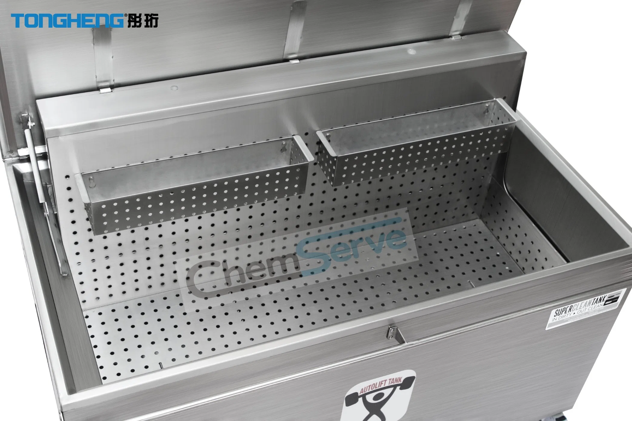 Food Factory Stainless Steel Autolift Heated Soak Tank with Heating Tube