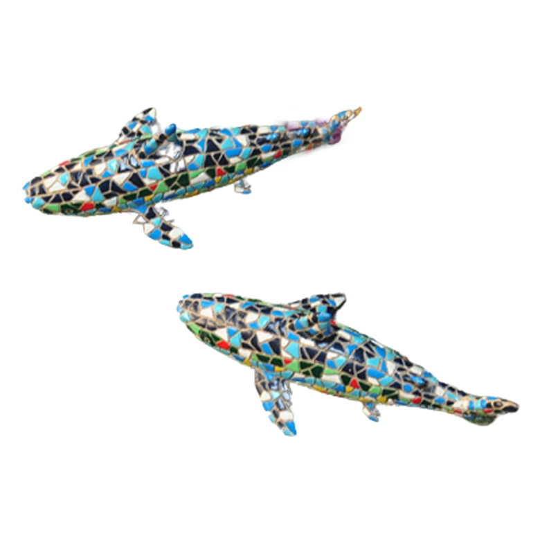Various Colors of Mosaic Folk Resin Fish Crafts of Chinese Factory