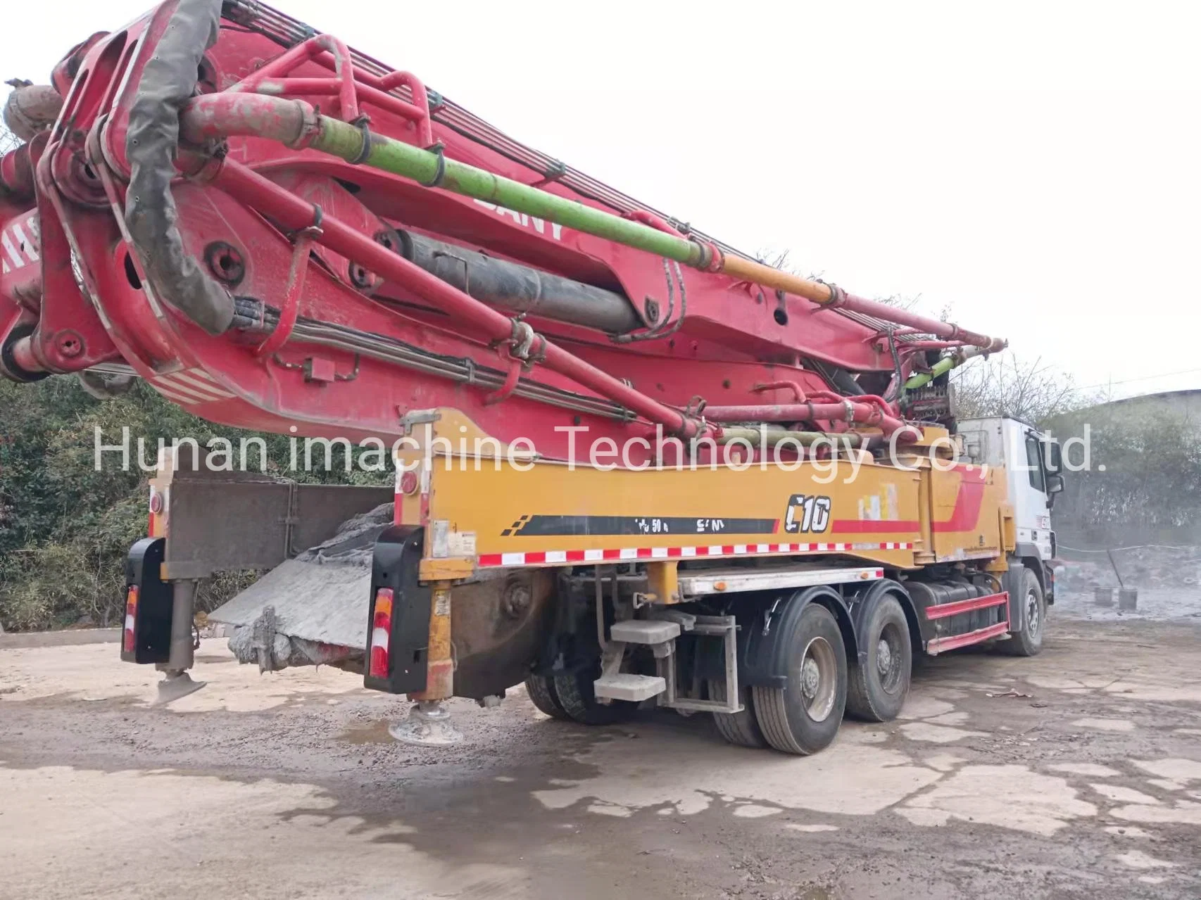 Construction Machinery Concrete Machinery Used Concrete Pump Truck C10 Sy52mfor Sale