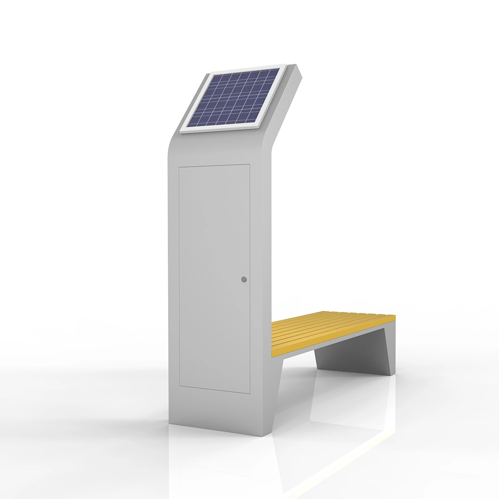 Solar Powered Night Advertising Light Box Smart Bench