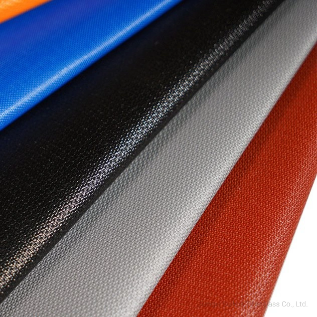 Heat Treatment E Glass Silicone Coating Non-Woven Fire Fabric Two Side Silicone Rubber Coated Fiberglass Fabric