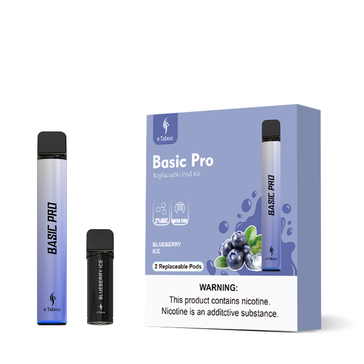 Nuevo lápiz Shisha Hookah Basic PRO 600 Puff Elfa Protector de niños VAPE Pod reemplazable bloqueo desechable E-Cigarette Amazon