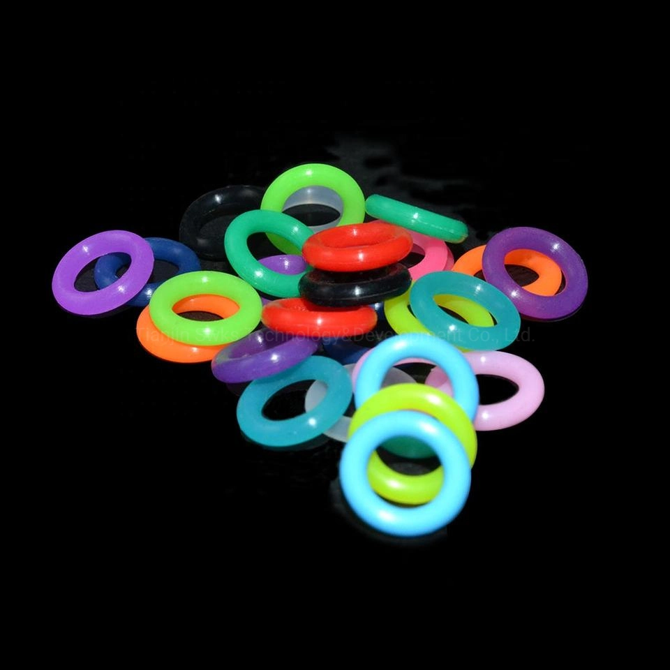 Color Glow in The Dark Silicone O Ring Luminous Silicon O-Ring Rubber Seal