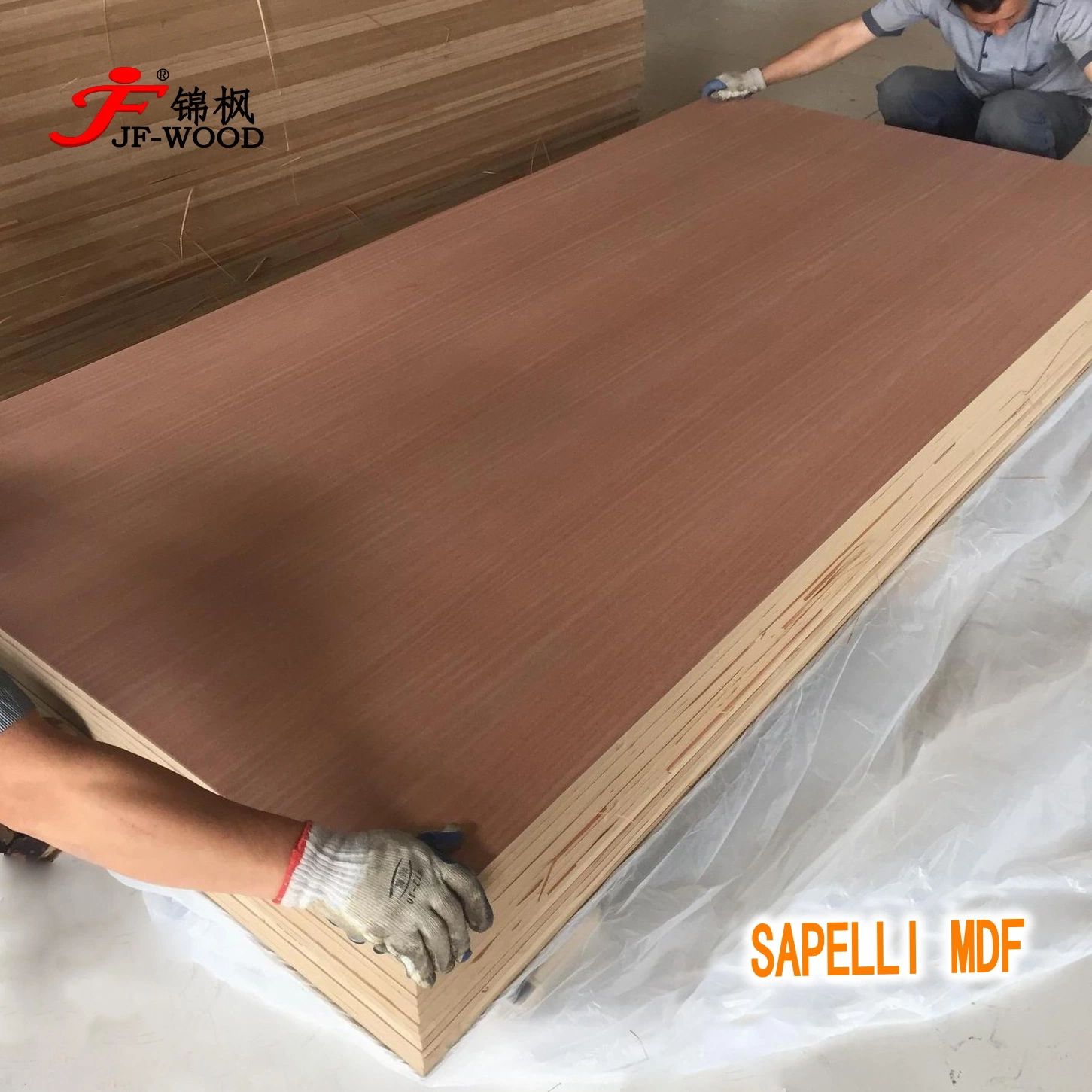 Double Sides Sapeli Sapele China fábrica de contraplacado venado para a Arábia Saudita MDF Arábica