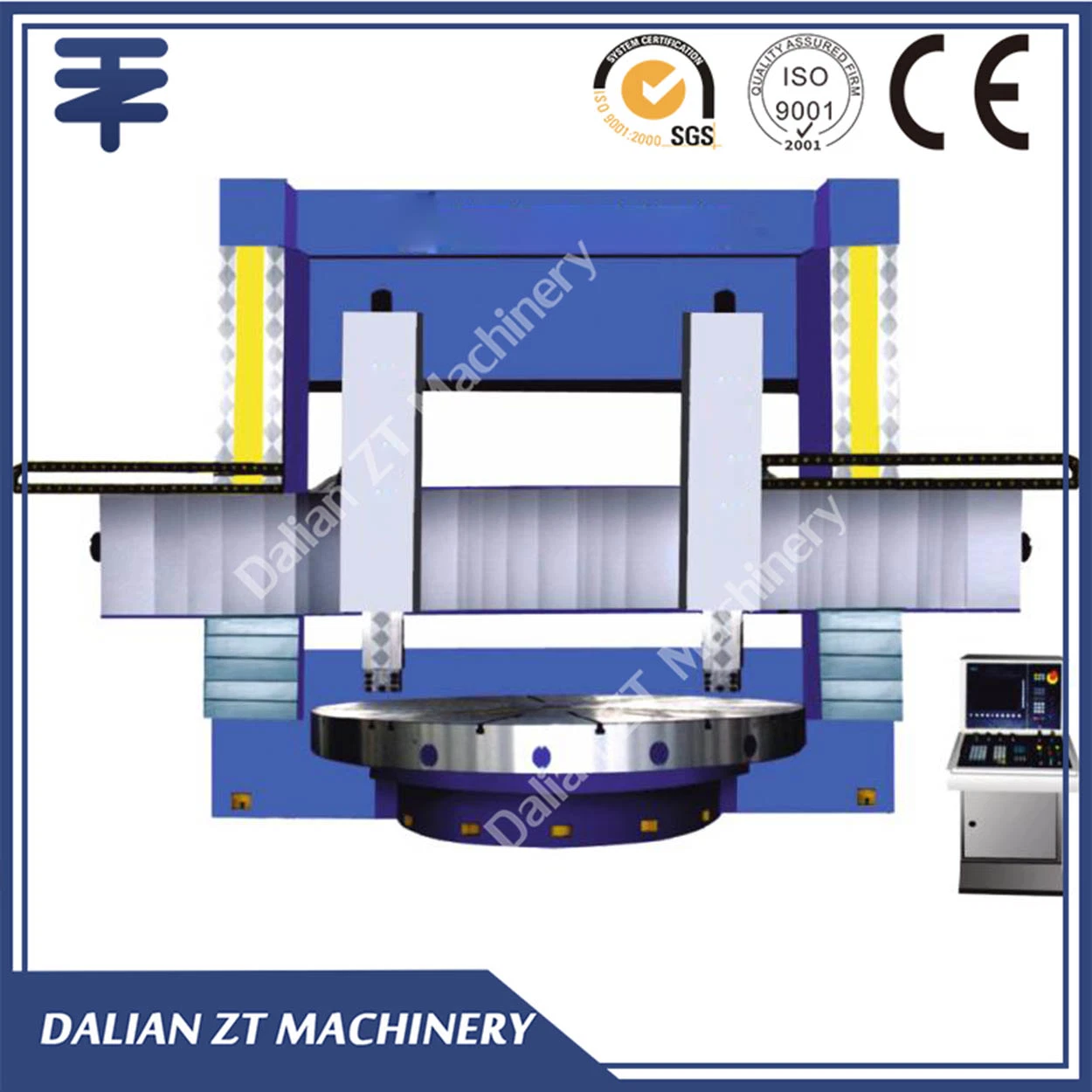 Manual 5T Single Column Vertical Lathe with DRO C5112 C5116