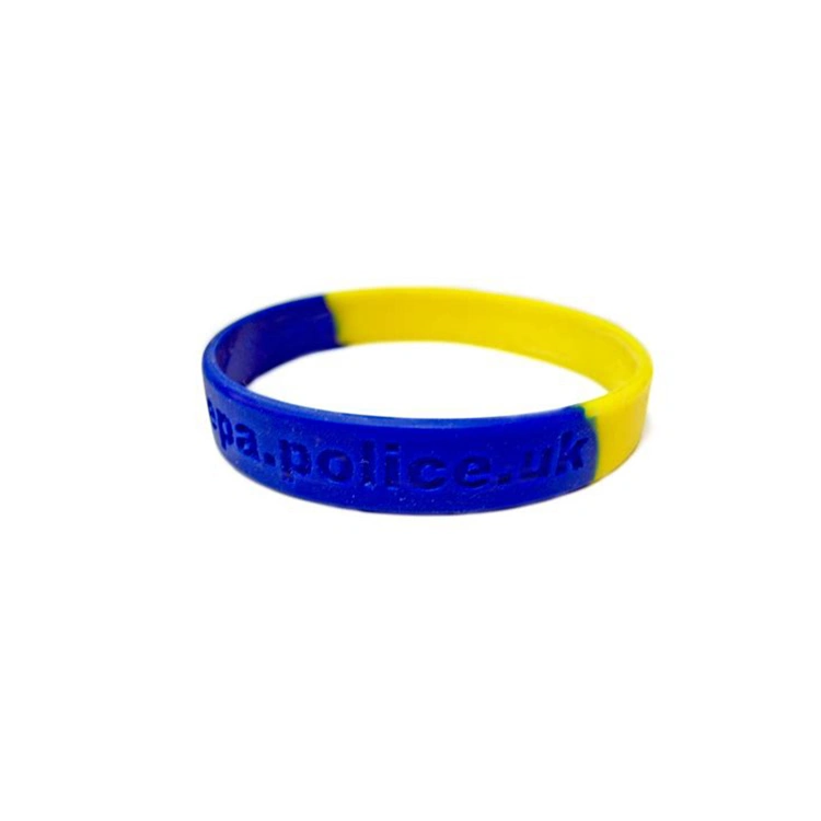 Custom Cool Embossed&Debossed Printed Silicone Sport Bracelet