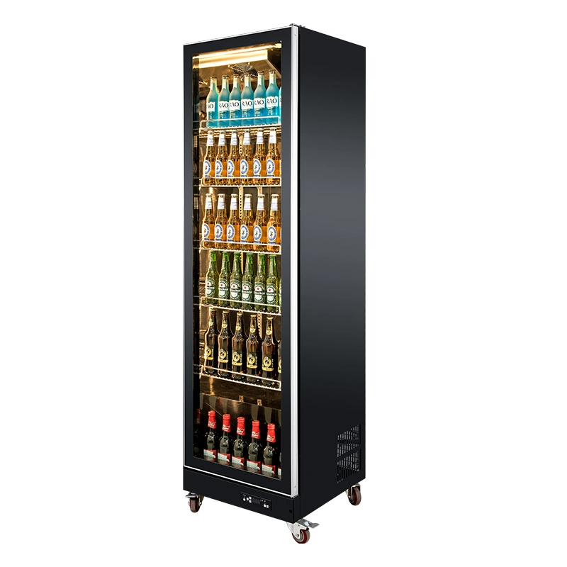 Mini Bar de vidrio de la puerta de la encimera de la bebida de la nevera pantalla de refrescos Más frío