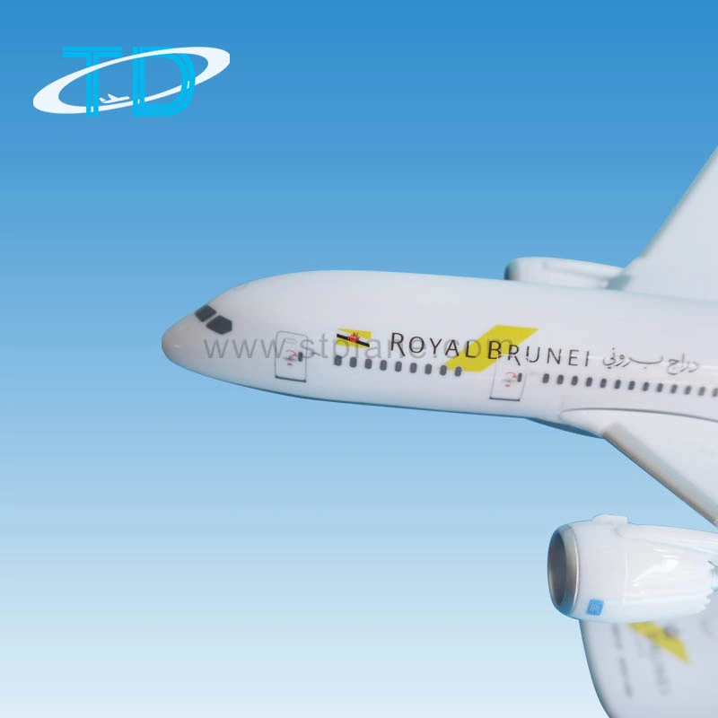 Royal Brunei b787 28cm 1/200 modelo de avião artesanais