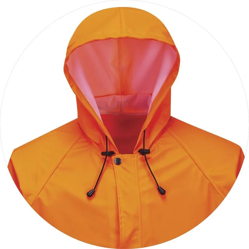 High Visibility Durable Waterproof Jacket Orange Reflective Work Wear for Sanitation Workers