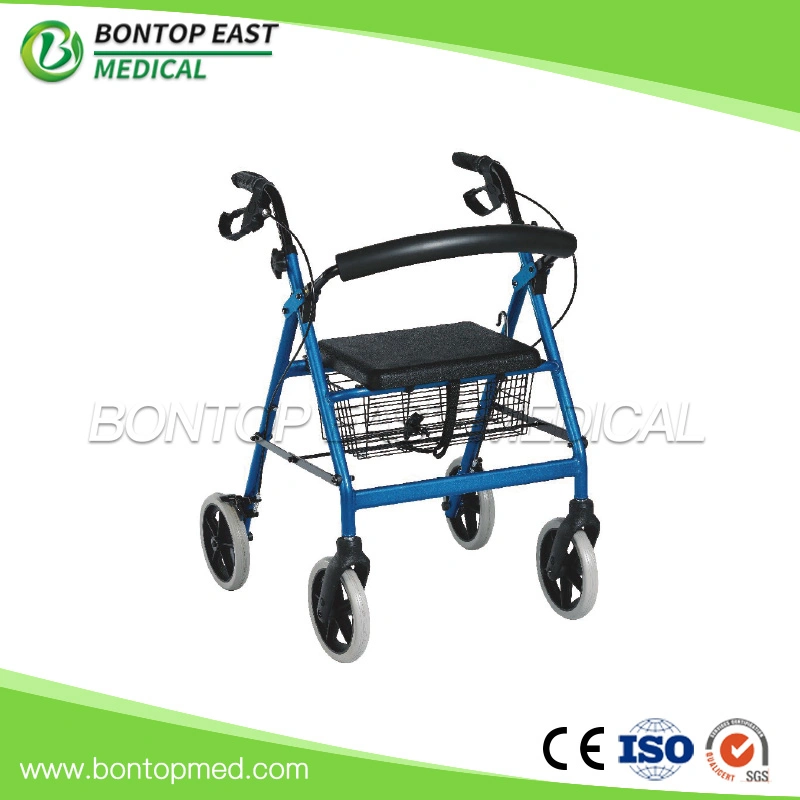 Capacity Disabled Walking Aid High Quality Rollator Aluminum Rollator Walker Adult Walker