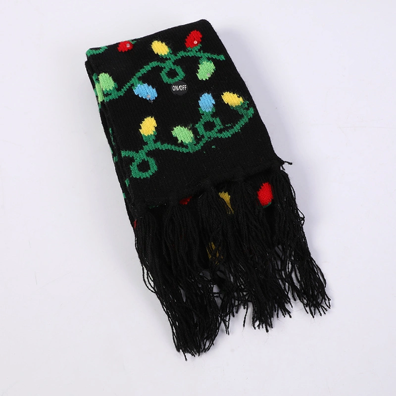 Custom Design Apparel Acrylic Winter Thick Warm Kids/Child Long Knitted Scarf