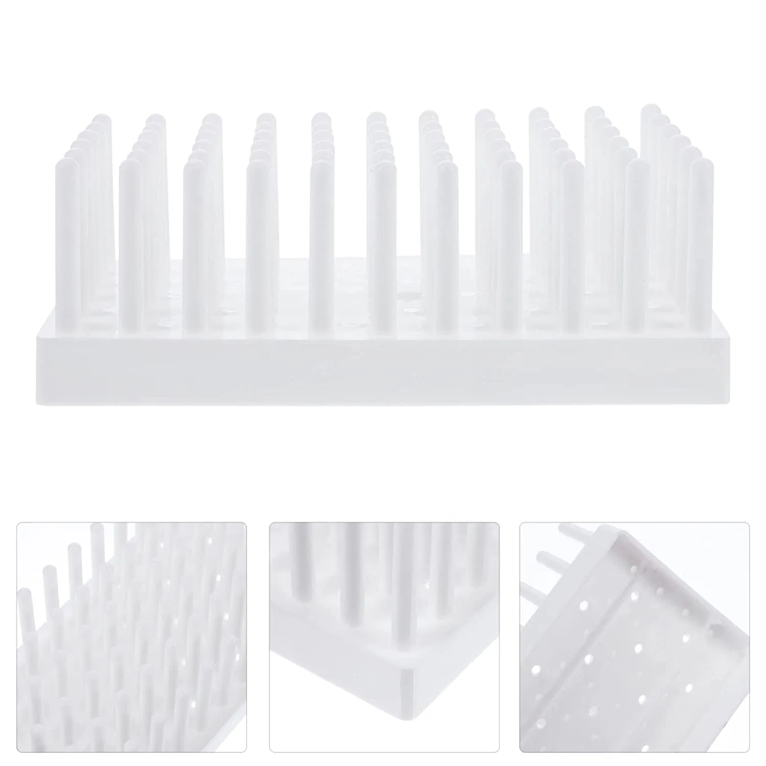 Laboratory Use 6*11 66 Well Test Tube Peg Rack Holder Plastic Test Tube Rack