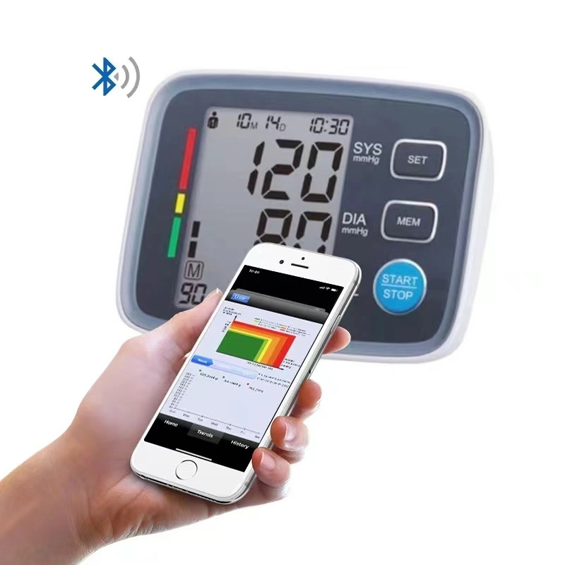 Bluetooth Wrist Sphygmomanometer OEM Smart Healthcare Bp Machine Digital Blood Pressure Meter