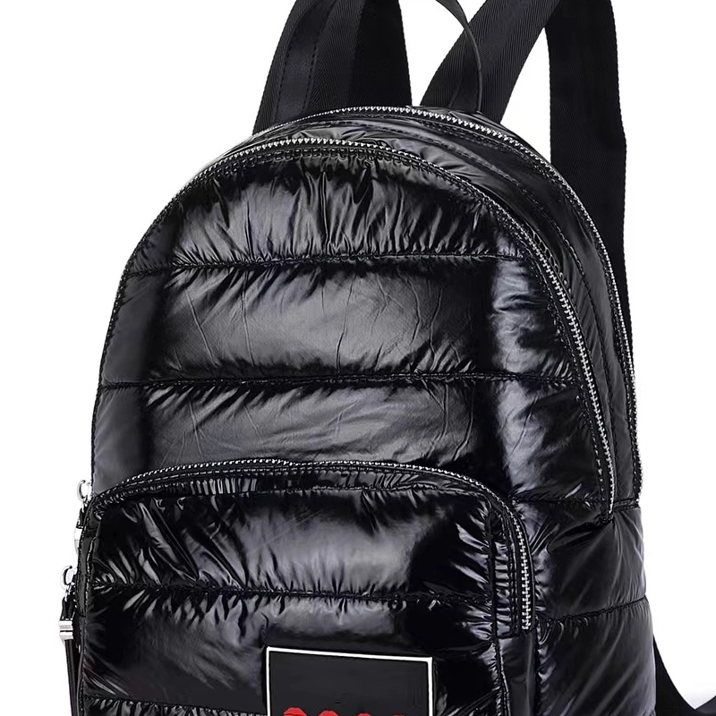 Hombres y Mujeres PU mochila de viaje Bolso multipropósito Zipper Mochila Unisex