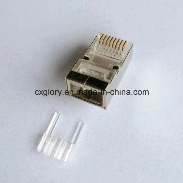 La garantía de calidad modulares UTP/conector macho de la cabeza de cristal Forrj-45 10p10c Cat 5e