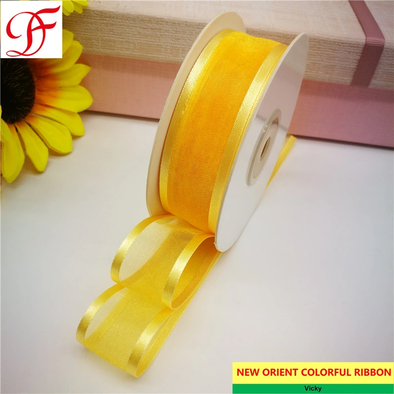 Factory Customized Print Satin, Grosgrain, Metallic, Organza Ribbon with Satin Edge for Wrapping/Garments/Decoration/Gifts/Christmas Box/Garment Accessory