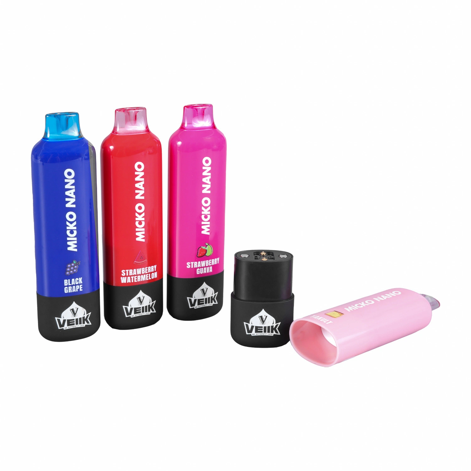 20 saveurs régulières Original Veiik Cape 6500 puffs Vape jetable Stylo à usage unique Mini E-cigarette 2% et 5%