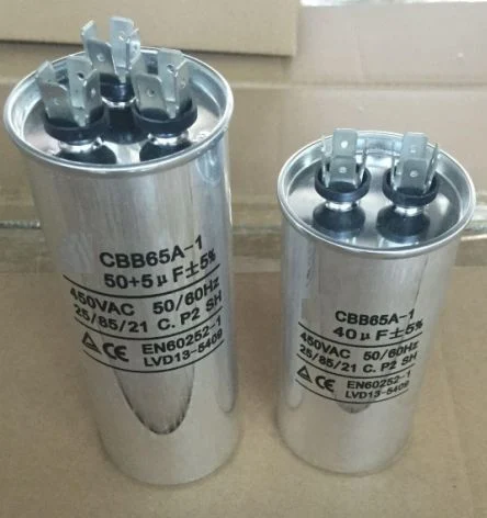 ممحب الفيلم Capacitor لمروحة تشغيل محرك التيار المتردد Cb60 Cbb61