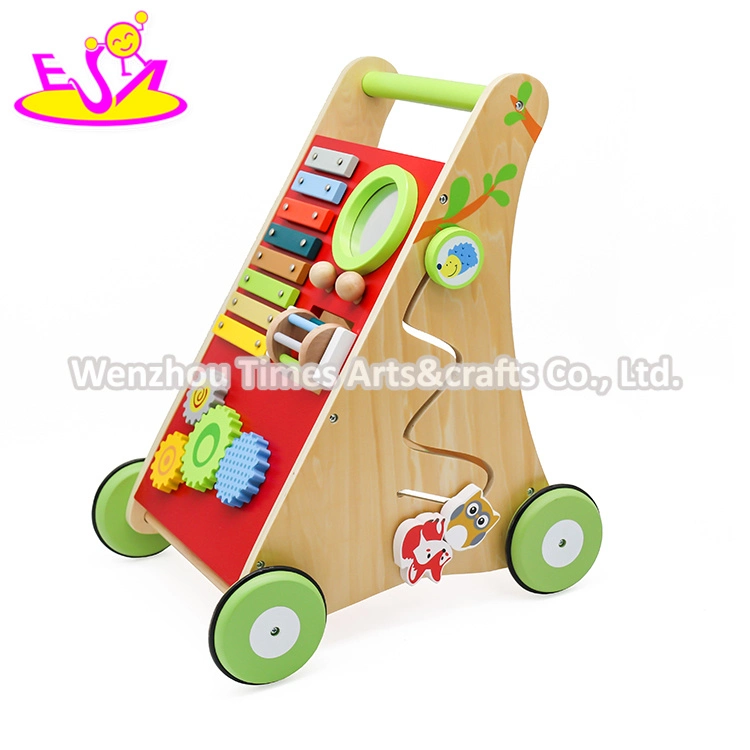 New Design Activity Play Wooden Push Along Walker Toy for Baby W16e148