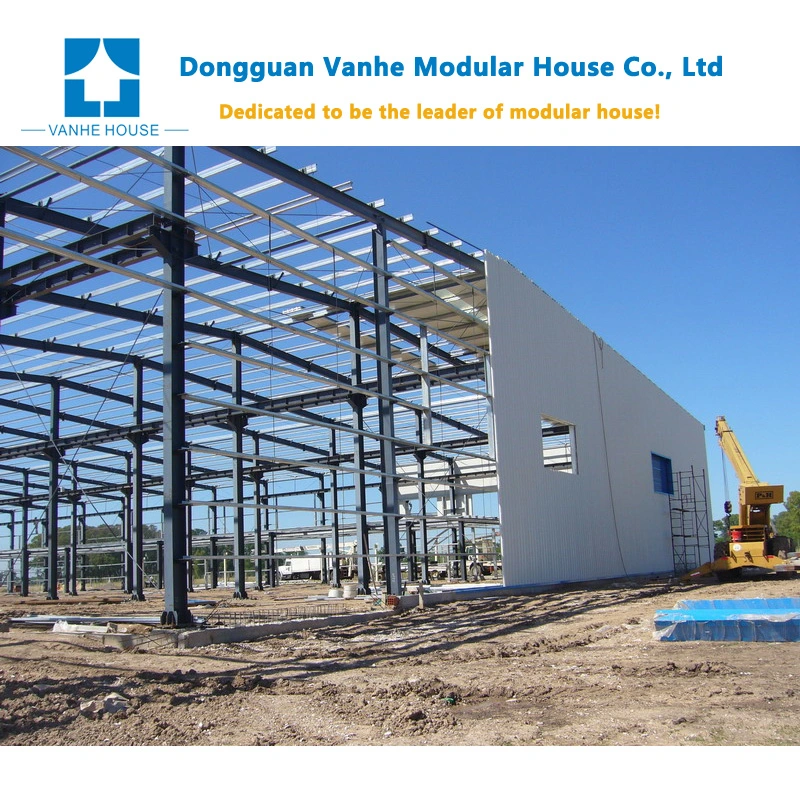 Large Span Warehouse Garage School Gym Durable Metal Frame Custom Design Prefabricated Steel Structure