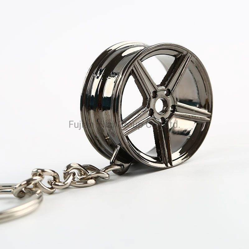 Wholesale/Supplier Car Accessories Wheel Tire Rim 3D Metal Keychain Promotional Gift Keychain