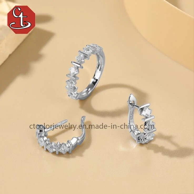 2023 Nuevo Diseño Moissanite anillo Diamante Joyería de Moda