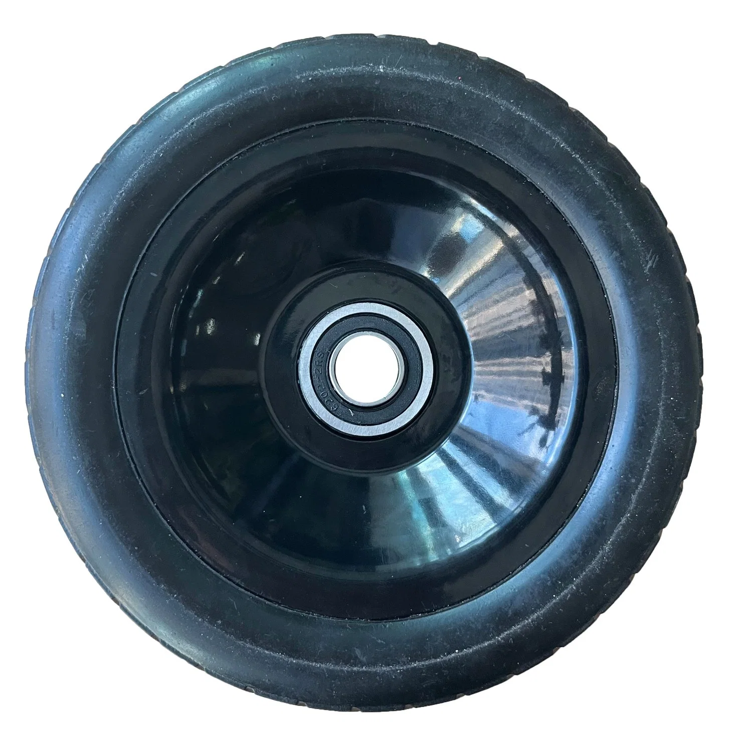 Go Kart Spare Parts 7 Inch Solid Rubber Wheel Baby Cart Wheels