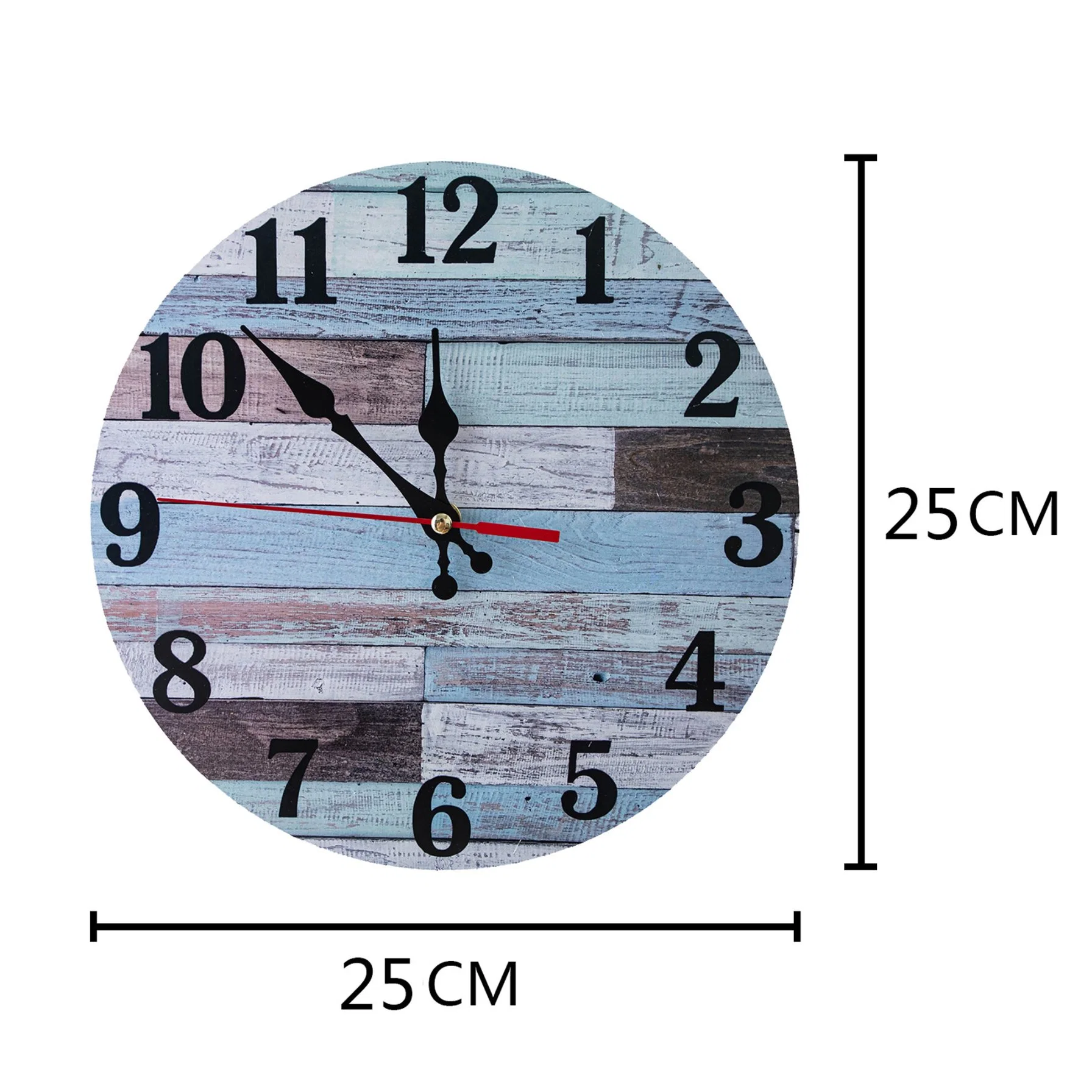 Battery Operated for Living Room for Living Room 10 Inch Silent Non-Ticking Wooden Wall Clocks