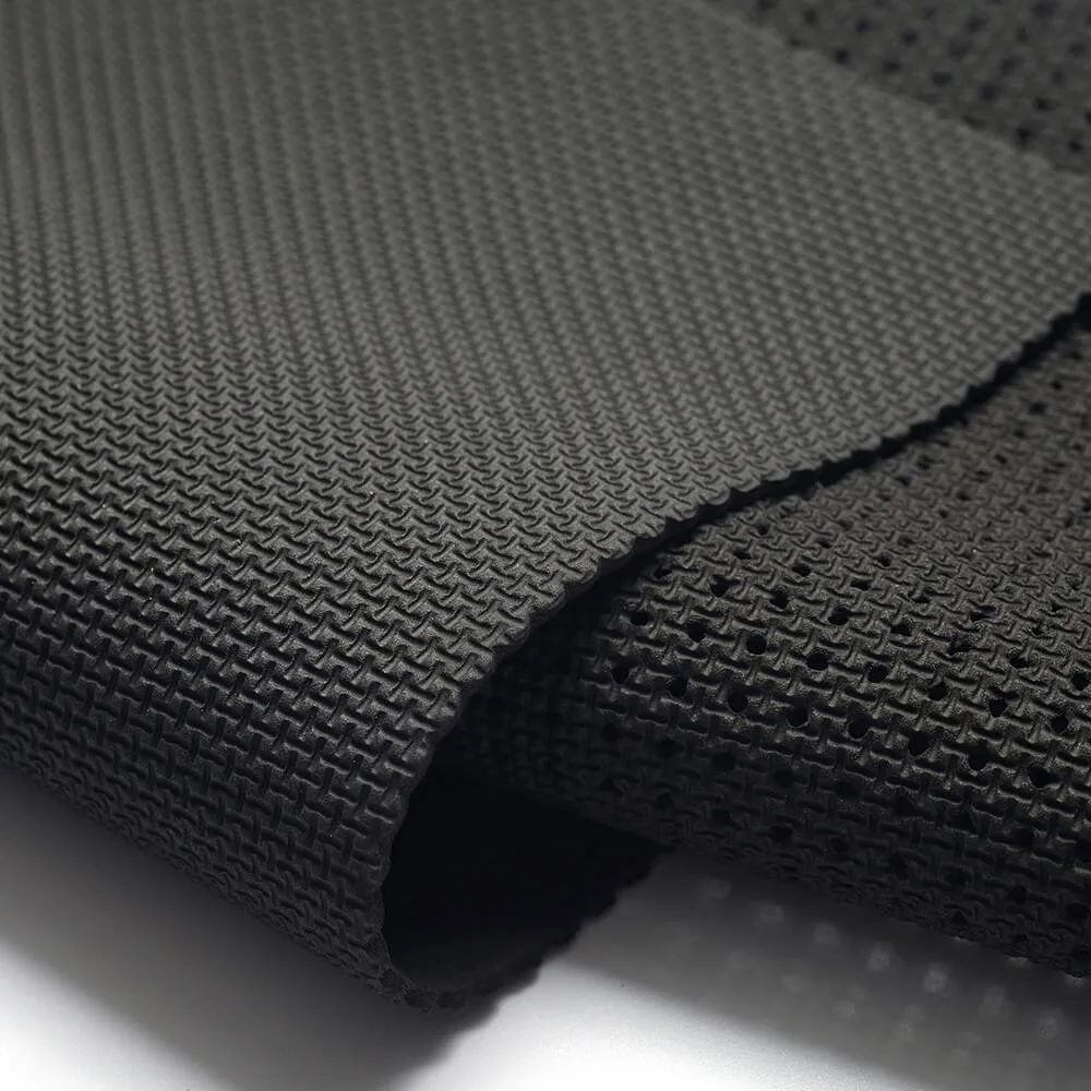 Rutschfestes Sharkskin 3mm Schwarzes Nylon-Gewebe geprägter Cr-Schaum Neopren-Material